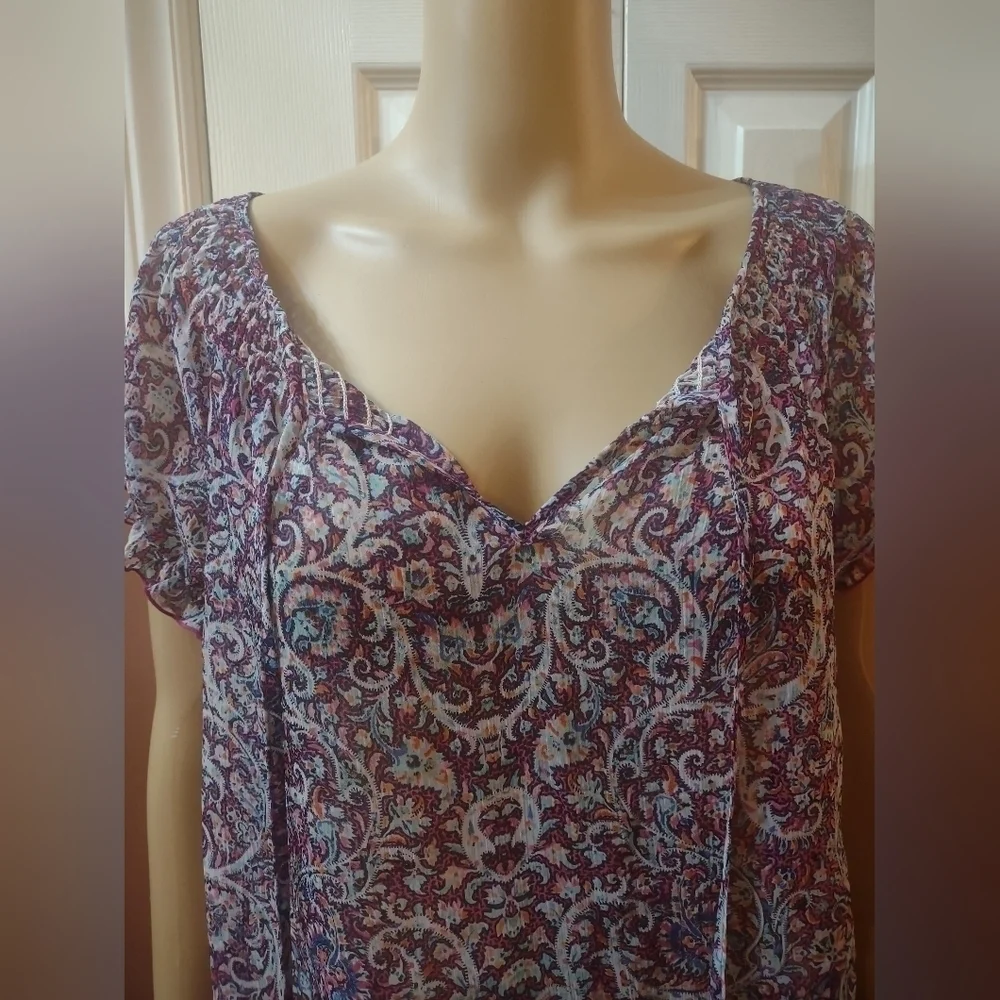 Liz Claiborne women's size medium blouse shirt top - Picture 3 of 6